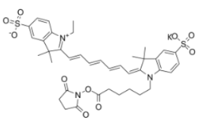 水溶性二磺酸基diSulfo-Cy7 NHS ester/琥珀酰亞胺活化酯(Ethyl乙基)，CAS:477908-53-5，深綠色固體粉末