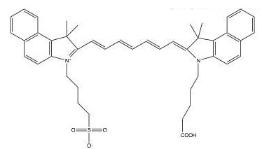 吲哚菁綠熒光染料ICG carboxylic acid/COOH/羧基羧酸，CAS: 181934-09-8，相對分子質量(g/mol): 730.6