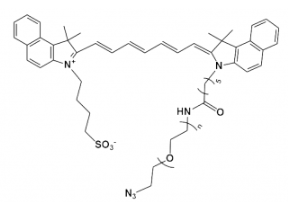 吲哚菁綠-聚乙二醇-疊氮，ICG-PEG-azide/N3/疊氮產品參數及結構式解析
