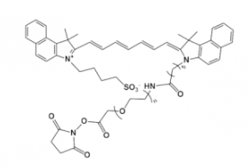 熒光染料ICG-PEG-NHS ester，吲哚菁綠-聚乙二醇-琥珀酰亞胺活性酯的產(chǎn)品性質(zhì)及結(jié)構(gòu)式解析