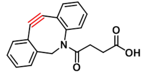 二苯并環辛炔-四聚乙二醇-羧酸，DBCO-PEG4-acid，DBCO-PEG4-COOH