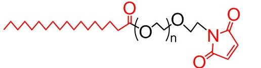 硬脂酸-聚乙二醇-馬來酰亞胺，SA-PEG-MAL、Stearic acid-PEG-MAL