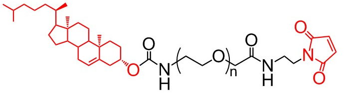 膽固醇-聚乙二醇-馬來酰亞胺，Cholesterol-PEG-Maleimide，膽固醇PEG馬來酰亞胺