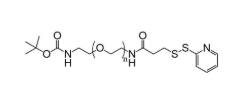 叔丁氧羰基-氨基-聚乙二醇-巰基吡啶，BOC-NH-PEG-OPSS，OPSS-PEG-NH-BOC