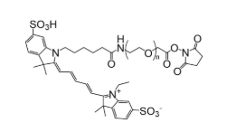 CY5-聚乙二醇-活性酯，CY5-PEG-NHS，cy5標記的聚乙二醇活性酯