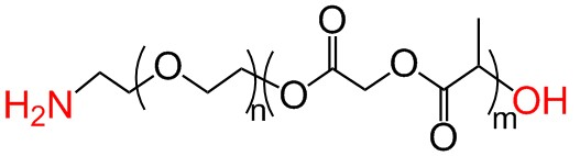 NH2-PEG-PLGA，氨基PEG聚乳酸羥基乙酸共聚物，聚(D,L-乳酸-co-乙醇酸)-聚乙二醇-氨基