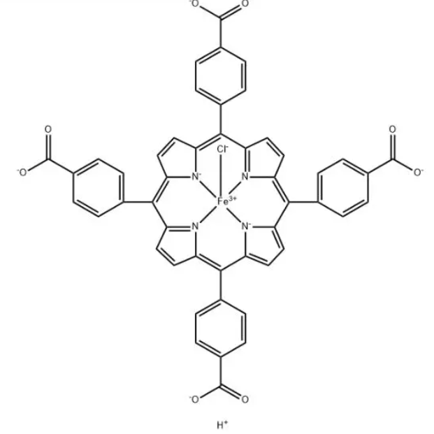 四羧基苯基卟啉鐵，CAS:55266-17-6，Fe(III) meso-Tetra(4-carboxyphenyl)porphine C