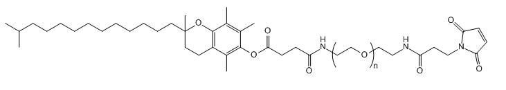 Tocopherol-PEG-Mal；維生素E-聚乙二醇-馬來酰亞胺；Tocopherol-PEG-Maleimide