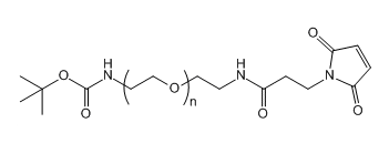 Boc-NH-PEG-Mal；叔丁氧羰基-亞氨基-聚乙二醇-馬來酰亞胺；Boc-NH-PEG-Maleimide
