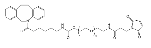 DBCO-PEG-Mal；二苯并環辛炔-聚乙二醇-馬來酰亞胺；Dibenzocycolctyne-PEG-Maleimide