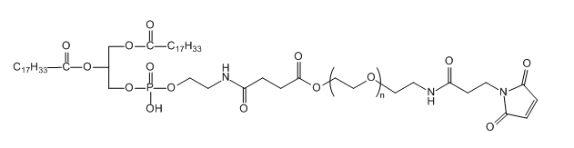 DOPE-PEG-Mal；二油酰磷脂酰乙醇胺-聚乙二醇-馬來(lái)酰亞胺