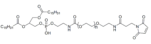 DPPE-PEG-Mal；二棕櫚酰磷酯酰乙醇胺-聚乙二醇-馬來酰亞胺