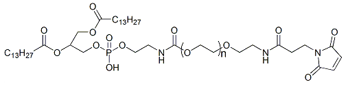 DMPE-PEG-Mal；1,2-十四酰基磷脂酰乙醇胺-聚乙二醇-馬來酰亞胺；DMPE-PEG-Maleimide