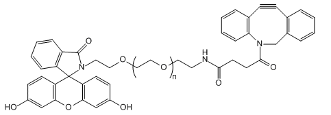 FITC-PEG-DBCO；熒光素-聚乙二醇-二苯并環辛炔；Fluorescein-PEG-Dibenzocycolctyne