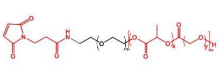 PLGA-PEG-MAL；聚乳酸-羥基乙酸共聚物聚乙二醇馬來酰亞胺；MAL-PEG-PLGA