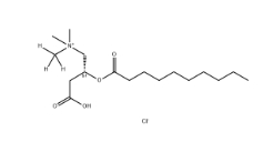 Decanoyl-L-carnitine-D3 (chloride)，CAS:2483831-87-2，癸酰肉堿-[D3]氯化物鹽