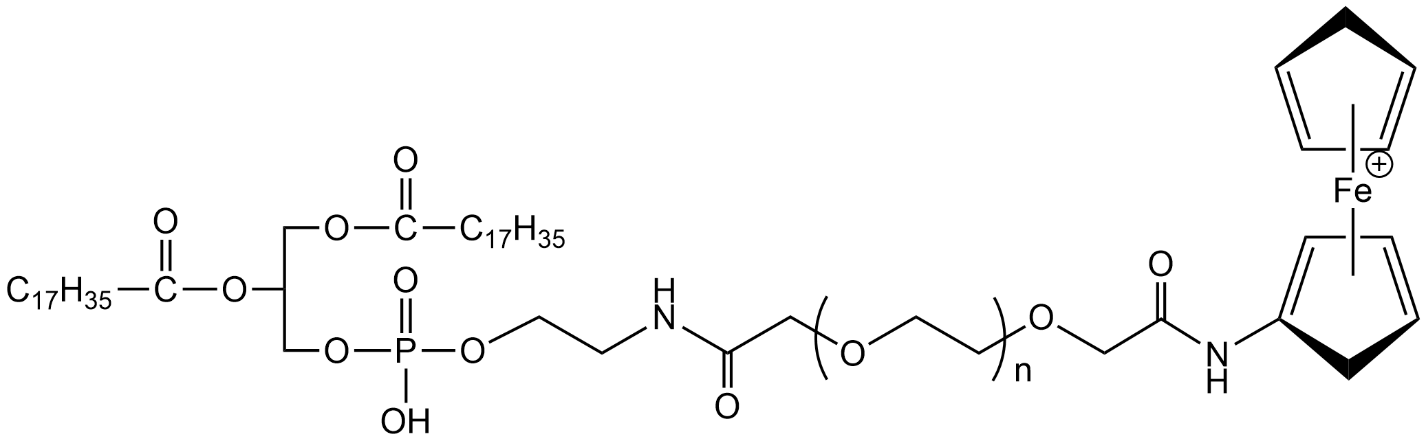 DSPE-PEG2000-Ferrocene，磷脂-聚乙二醇-二茂鐵