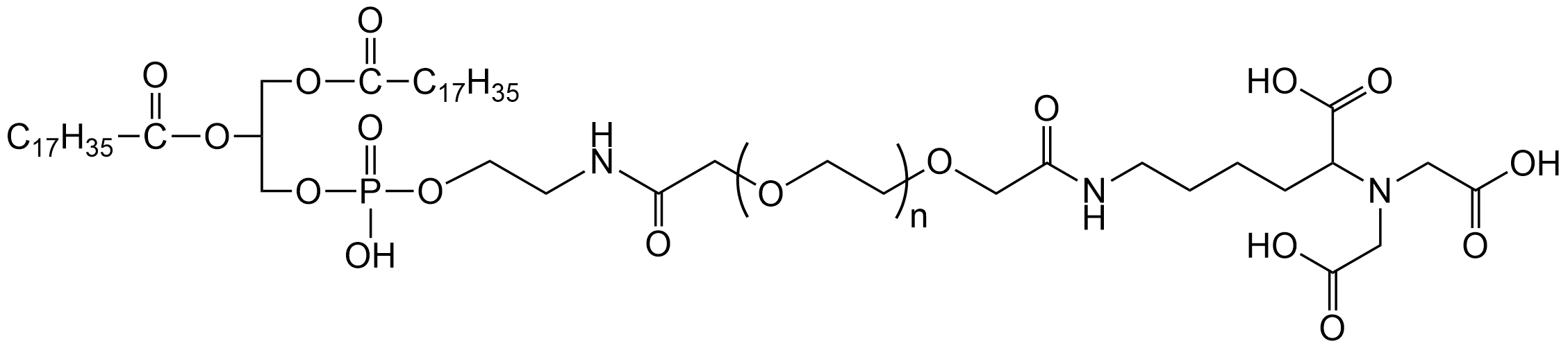 DSPE-PEG-NTA，次氮基三乙酸修飾聚乙二醇磷脂