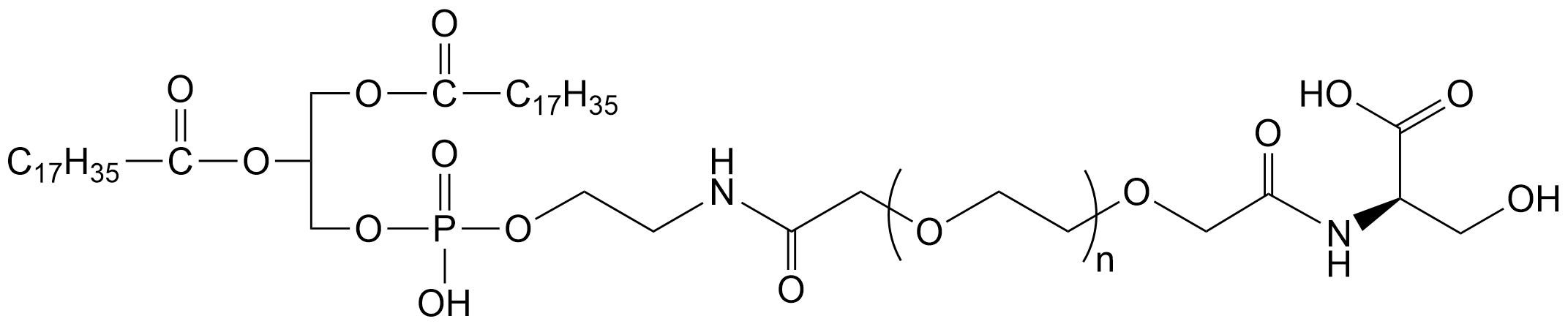 DSPE-PEG2K-L-Ser，磷脂-聚乙二醇-D-絲氨酸