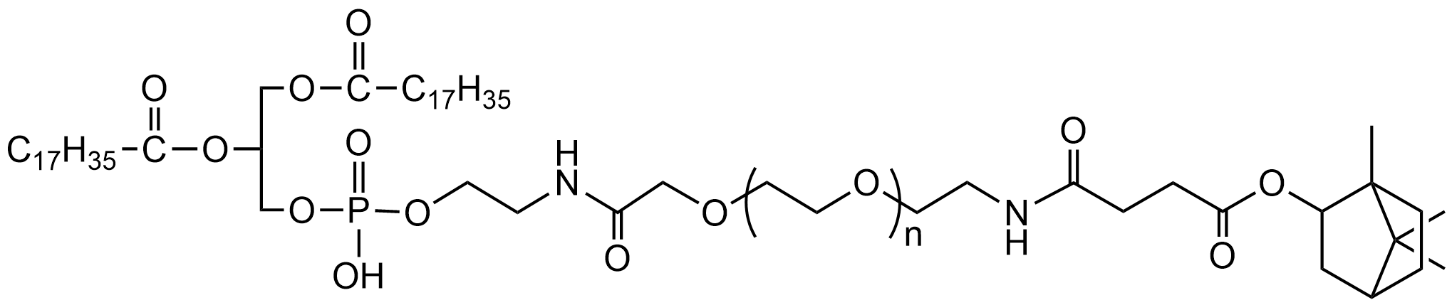 冰片修飾磷脂聚乙二醇衍生物，DSPE-PEG-borneol