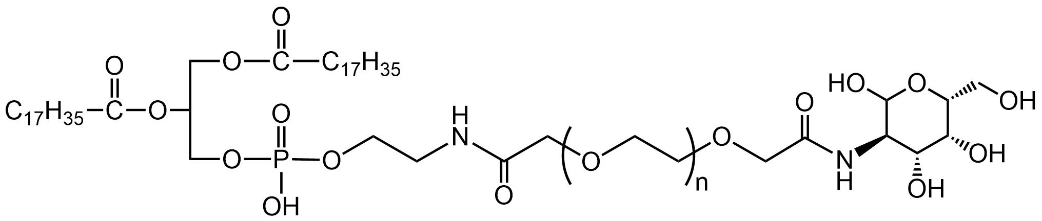 DSPE-PEG2000-Galactose，半乳糖修飾磷脂-聚乙二醇衍生物