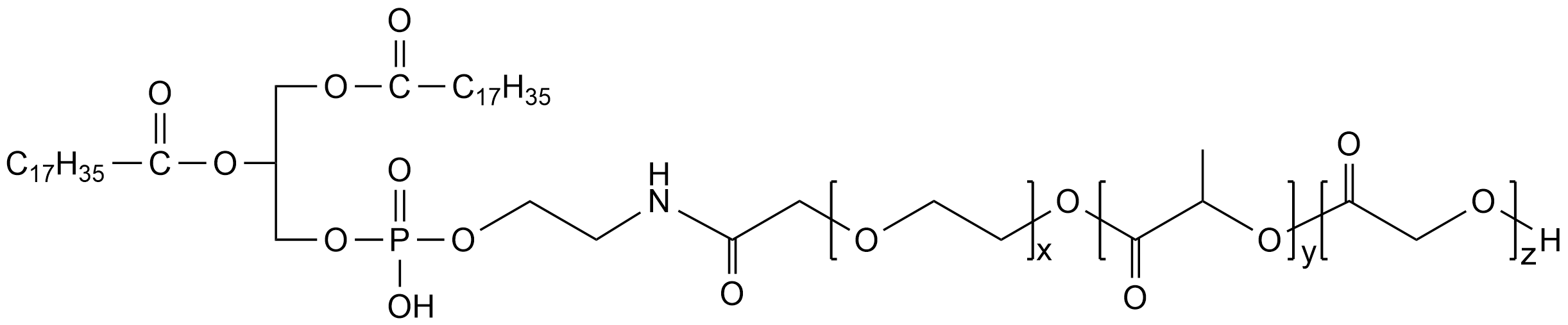 磷脂-聚乙二醇-聚乳酸-羥基乙酸共聚物，DSPE-PEG2k-PLGA1k
