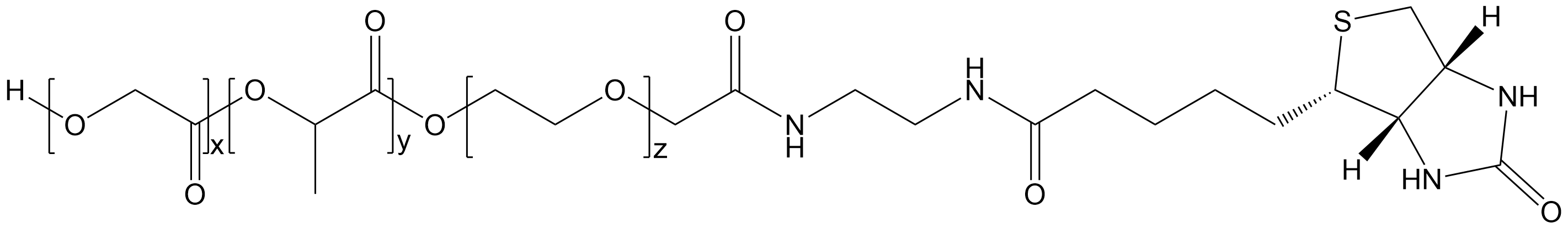 PLGA-PEG-Biotin，聚乳酸羥基乙酸共聚物-聚乙二醇-生物素