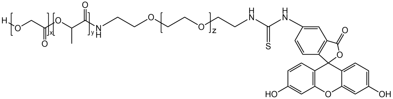 PLGA-PEG-FITC，聚乳酸-羥基乙酸-聚乙二醇-異硫氰基熒光素
