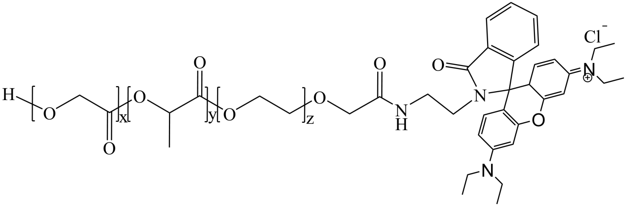 PLGA-PEG-RB，聚乳酸-羥基乙酸-聚乙二醇-羅丹明B
